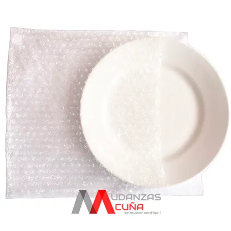 Bolsa burbuja para platos